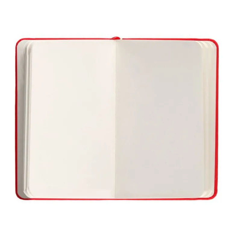 CUADERNO CON GOMILLA ANTARTIK NOTES TAPA DURA A6 HOJAS LISAS ROJO 100 HOJAS 80 GR FSC