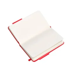 CUADERNO CON GOMILLA ANTARTIK NOTES TAPA DURA A6 HOJAS LISAS ROJO 100 HOJAS 80 GR FSC