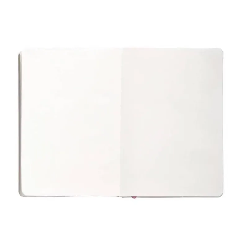 CUADERNO CON GOMILLA ANTARTIK NOTES TAPA BLANDA A5 HOJAS LISAS ROSA PASTEL 80 HOJAS 80 GR FSC
