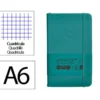 CUADERNO CON GOMILLA ANTARTIK NOTES TAPA DURA A6 HOJAS CUADRICULA VERDE AGUAMARINA 100 HOJAS 80 GR