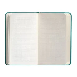 CUADERNO CON GOMILLA ANTARTIK NOTES TAPA DURA A6 HOJAS CUADRICULA VERDE AGUAMARINA 100 HOJAS 80 GR