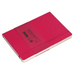 CUADERNO CON GOMILLA ANTARTIK NOTES TAPA BLANDA A5 HOJAS RAYAS BURDEOS 80 HOJAS 80 GR FSC