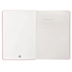 CUADERNO CON GOMILLA ANTARTIK NOTES TAPA DURA A5 HOJAS RAYAS ROSA PASTEL 100 HOJAS 80 GR FSC