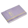 CUADERNO CON GOMILLA ANTARTIK NOTES TAPA DURA A5 HOJAS CUADRICULA MORADO Y AMARILLO 100 HOJAS 80 GR FSC