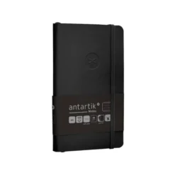 CUADERNO CON GOMILLA ANTARTIK NOTES TAPA BLANDA A6 RAYAS NEGRO 100 HOJAS 80 GR FSC