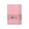 CUADERNO CON GOMILLA ANTARTIK NOTES TAPA BLANDA A5 HOJAS RAYAS ROSA PASTEL 80 HOJAS 80 GR FSC