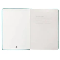 CUADERNO CON GOMILLA ANTARTIK NOTES TAPA DURA A5 HOJAS PUNTOS VERDE AGUAMARINA 100 HOJAS 80 GR FSC