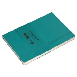 CUADERNO CON GOMILLA ANTARTIK NOTES TAPA BLANDA A5 HOJAS LISAS VERDE AGUAMARINA 80 HOJAS 80 GR FSC