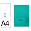 CUADERNO CON GOMILLA ANTARTIK NOTES TAPA DURA A4 HOJAS LISAS TURQUESA 100 HOJAS 80 GR FSC