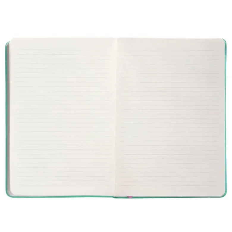 CUADERNO CON GOMILLA ANTARTIK NOTES TAPA DURA A5 HOJAS CUADRICULA ROSA Y TURQUESA 100 HOJAS 80 GR FSC