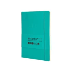 CUADERNO CON GOMILLA ANTARTIK NOTES TAPA BLANDA A5 HOJAS PUNTOS TURQUESA 80 HOJAS 80 GR FSC