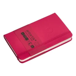 CUADERNO CON GOMILLA ANTARTIK NOTES TAPA DURA A6 HOJAS RAYAS BURDEOS 100 HOJAS 80 GR FSC