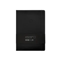 CUADERNO CON GOMILLA ANTARTIK NOTES TAPA DURA A4 HOJAS PUNTOS NEGRO 100 HOJAS 80 GR FSC