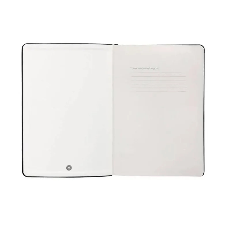CUADERNO CON GOMILLA ANTARTIK NOTES TAPA DURA A4 HOJAS PUNTOS NEGRO 100 HOJAS 80 GR FSC