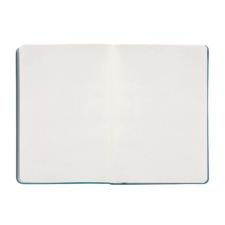 CUADERNO CON GOMILLA ANTARTIK NOTES TAPA DURA A4 HOJAS PUNTOS AZUL CLARO 100 HOJAS 80 GR FSC