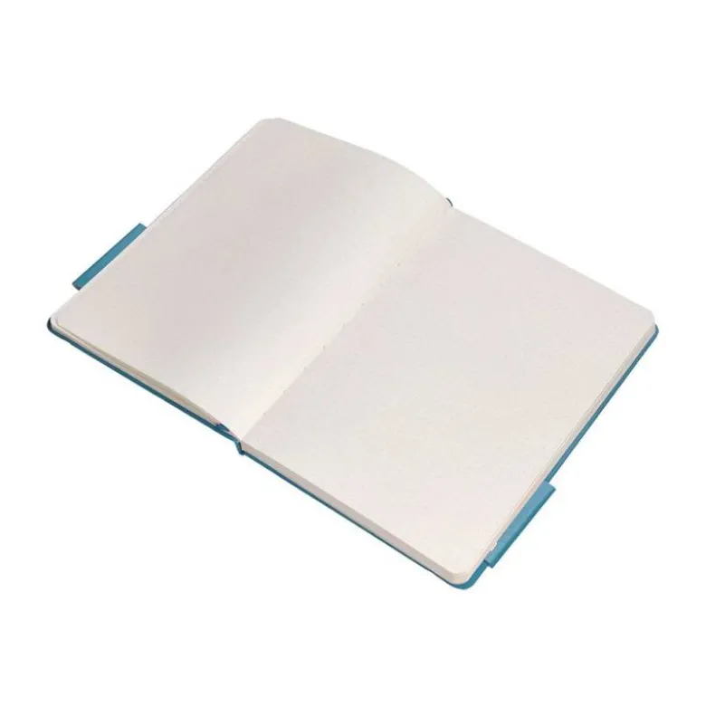 CUADERNO CON GOMILLA ANTARTIK NOTES TAPA DURA A4 HOJAS PUNTOS AZUL CLARO 100 HOJAS 80 GR FSC