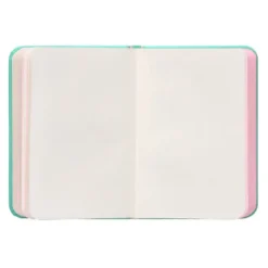CUADERNO CON GOMILLA ANTARTIK NOTES TAPA DURA A7 HOJAS LISAS ROSA Y TURQUESA 80 HOJAS 80 GR FSC