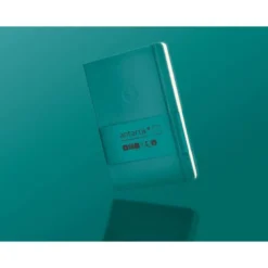 CUADERNO CON GOMILLA ANTARTIK NOTES TAPA DURA A5 HOJAS RAYAS VERDE AGUAMARINA 100 HOJAS 80 GR FSC