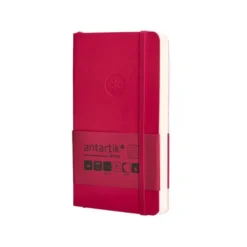 CUADERNO CON GOMILLA ANTARTIK NOTES TAPA BLANDA A6 CUADRICULA BURDEOS 100 HOJAS 80 GR FSC