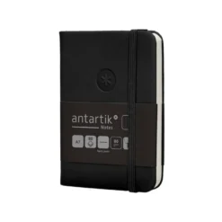 CUADERNO CON GOMILLA ANTARTIK NOTES TAPA DURA A7 HOJAS LISAS NEGRO 80 HOJAS 80 GR FSC