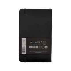 CUADERNO CON GOMILLA ANTARTIK NOTES TAPA DURA A6 HOJAS CUADRICULA NEGRO 100 HOJAS 80 GR FSC