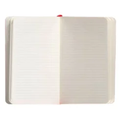 CUADERNO CON GOMILLA ANTARTIK NOTES TAPA BLANDA A6 RAYAS ROJO 100 HOJAS 80 GR FSC