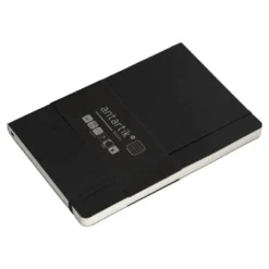 CUADERNO CON GOMILLA ANTARTIK NOTES TAPA BLANDA A5 HOJAS CUADRICULA NEGRO 80 HOJAS 80 GR FSC