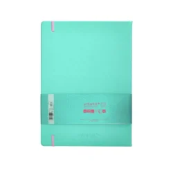 CUADERNO CON GOMILLA ANTARTIK NOTES TAPA DURA A4 HOJAS RAYAS ROSA Y TURQUESA 100 HOJAS 80 GR FSC