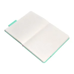 CUADERNO CON GOMILLA ANTARTIK NOTES TAPA DURA A4 HOJAS RAYAS ROSA Y TURQUESA 100 HOJAS 80 GR FSC