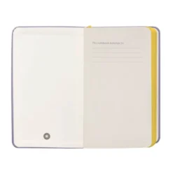 CUADERNO CON GOMILLA ANTARTIK NOTES TAPA DURA A6 HOJAS CUADRICULA MORADO Y AMARILLO 100 HOJAS 80 GR FSC