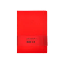CUADERNO CON GOMILLA ANTARTIK NOTES TAPA DURA A4 HOJAS PUNTOS ROJO 100 HOJAS 80 GR FSC