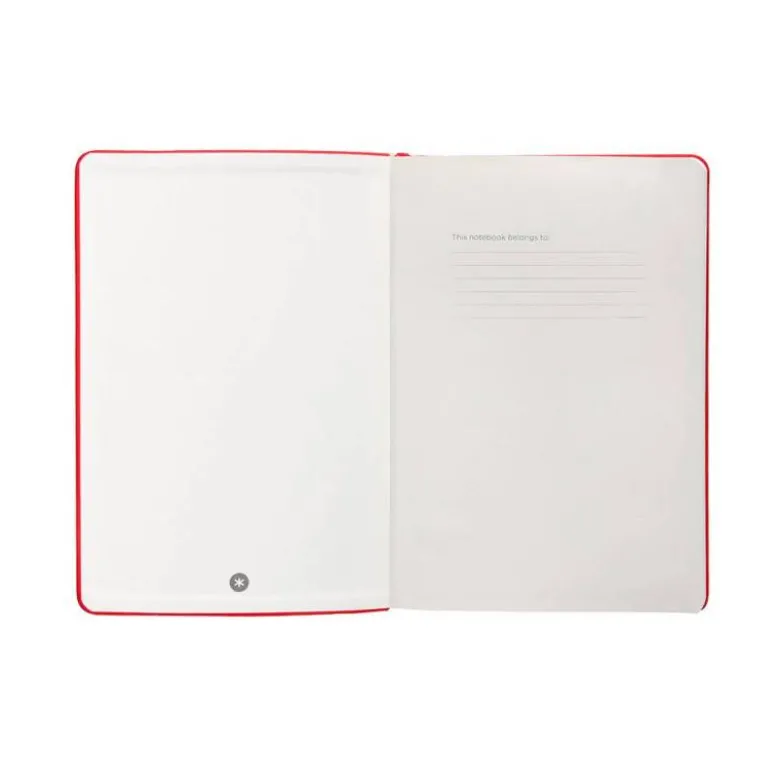 CUADERNO CON GOMILLA ANTARTIK NOTES TAPA DURA A4 HOJAS PUNTOS ROJO 100 HOJAS 80 GR FSC