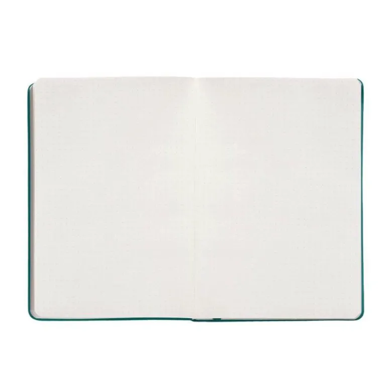 CUADERNO CON GOMILLA ANTARTIK NOTES TAPA DURA A4 HOJAS PUNTOS VERDE AGUAMARINA 100 HOJAS 80 GR FSC