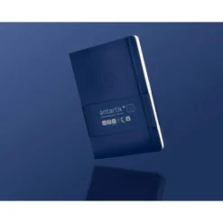CUADERNO CON GOMILLA ANTARTIK NOTES TAPA DURA A5 HOJAS RAYAS AZUL MARINO 100 HOJAS 80 GR FSC