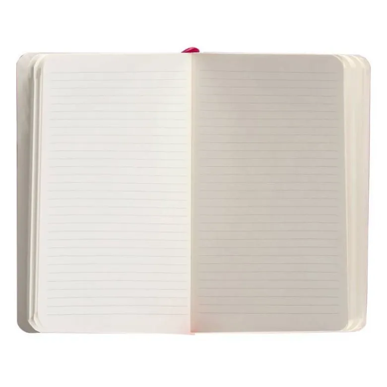 CUADERNO CON GOMILLA ANTARTIK NOTES TAPA BLANDA A6 RAYAS BURDEOS 100 HOJAS 80 GR FSC