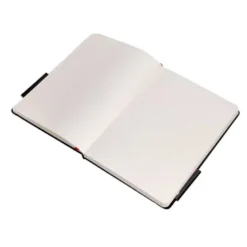 CUADERNO CON GOMILLA ANTARTIK NOTES TAPA DURA A5 HOJAS PUNTOS NEGRO Y ROJO 100 HOJAS 80 GR FSC