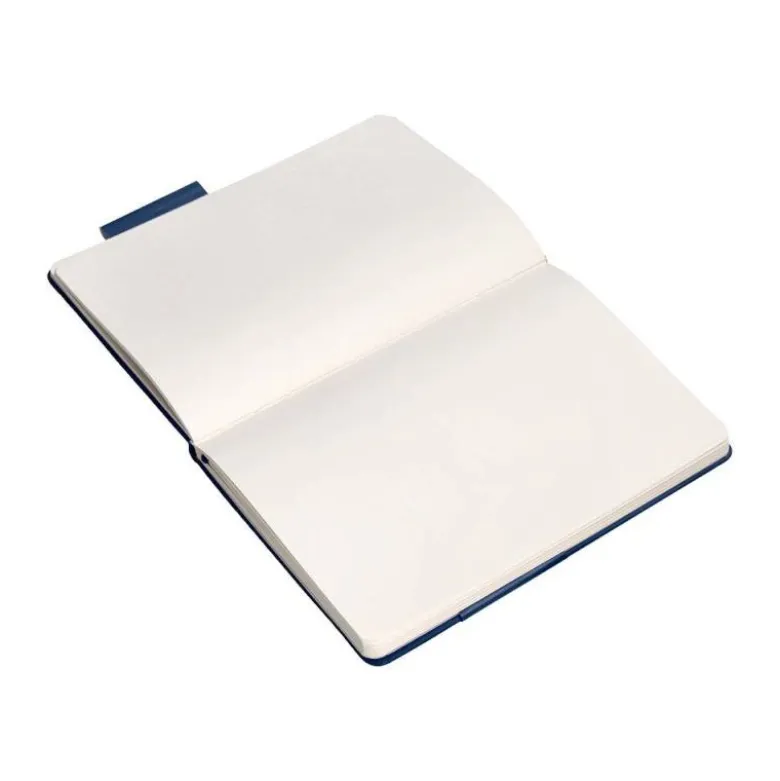 CUADERNO CON GOMILLA ANTARTIK NOTES TAPA DURA A4 HOJAS LISAS AZUL MARINO 100 HOJAS 80 GR FSC