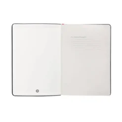 CUADERNO CON GOMILLA ANTARTIK NOTES TAPA DURA A4 HOJAS LISAS NEGRO Y ROJO 100 HOJAS 80 GR FSC