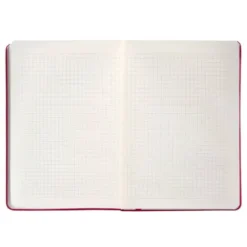 CUADERNO CON GOMILLA ANTARTIK NOTES TAPA DURA A5 HOJAS CUADRICULA BURDEOS 100 HOJAS 80 GR FSC