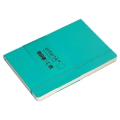 CUADERNO CON GOMILLA ANTARTIK NOTES TAPA BLANDA A5 HOJAS LISAS TURQUESA 80 HOJAS 80 GR FSC