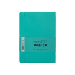 CUADERNO CON GOMILLA ANTARTIK NOTES TAPA BLANDA A5 HOJAS LISAS TURQUESA 80 HOJAS 80 GR FSC