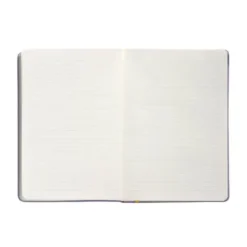 CUADERNO CON GOMILLA ANTARTIK NOTES TAPA DURA A4 HOJAS RAYAS MORADO Y AMARILLO 100 HOJAS 80 GR FSC