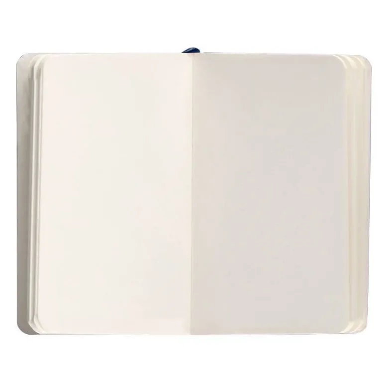 CUADERNO CON GOMILLA ANTARTIK NOTES TAPA BLANDA A6 HOJAS LISAS AZUL MARINO 100 HOJAS 80 GR FSC