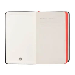 CUADERNO CON GOMILLA ANTARTIK NOTES TAPA DURA A6 HOJAS CUADRICULA NEGRO Y ROJO 100 HOJAS 80 GR FSC