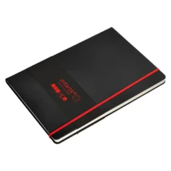 CUADERNO CON GOMILLA ANTARTIK NOTES TAPA DURA A4 HOJAS PUNTOS NEGRO Y ROJO 100 HOJAS 80 GR FSC