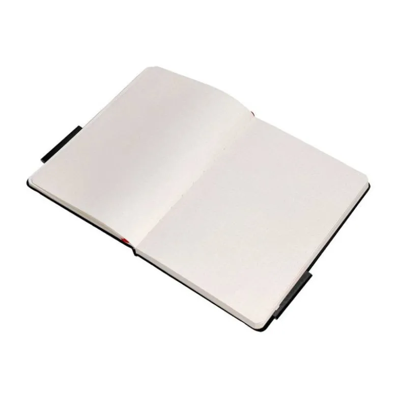 CUADERNO CON GOMILLA ANTARTIK NOTES TAPA DURA A4 HOJAS PUNTOS NEGRO Y ROJO 100 HOJAS 80 GR FSC
