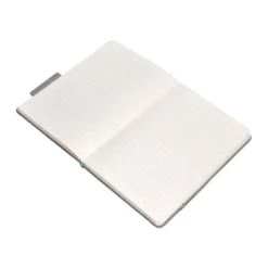 CUADERNO CON GOMILLA ANTARTIK NOTES TAPA DURA A4 HOJAS RAYAS GRIS Y TURQUESA 100 HOJAS 80 GR FSC