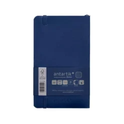 CUADERNO CON GOMILLA ANTARTIK NOTES TAPA BLANDA A6 CUADRICULA AZUL MARINO 100 HOJAS 80 GR FSC