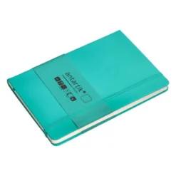 CUADERNO CON GOMILLA ANTARTIK NOTES TAPA DURA A5 HOJAS PUNTOS TURQUESA 100 HOJAS 80 GR FSC