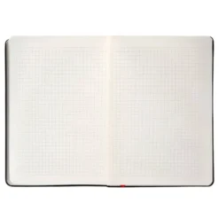 CUADERNO CON GOMILLA ANTARTIK NOTES TAPA DURA A5 HOJAS CUADRICULA NEGRO Y ROJO 100 HOJAS 80 GR FSC